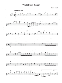 page one of Waltz From Faust (Lead Sheet / Fake Book)