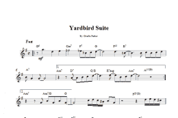 page one of Yardbird Suite (Lead Sheet / Fake Book)