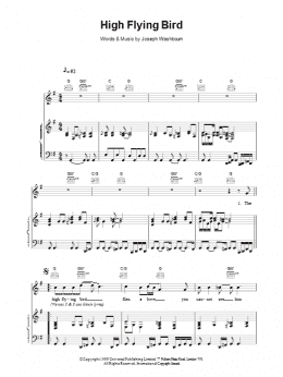 page one of High Flying Bird (Piano, Vocal & Guitar Chords)