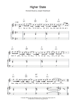 page one of Higher State (Piano, Vocal & Guitar Chords)