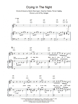 page one of Crying In The Night (Piano, Vocal & Guitar Chords)