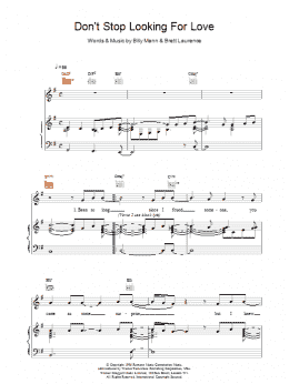 page one of Don't Stop Looking For Love (Piano, Vocal & Guitar Chords)