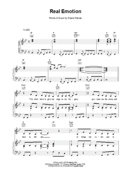 page one of Real Emotion (Piano, Vocal & Guitar Chords)