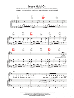 page one of Jesse Hold On (Piano, Vocal & Guitar Chords)