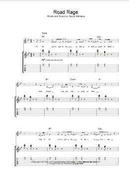 page one of Road Rage (Piano, Vocal & Guitar Chords)