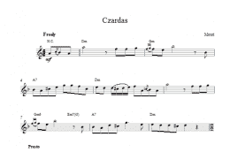 page one of Czardas (Lead Sheet / Fake Book)