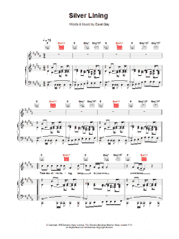 page one of Silver Lining (Piano, Vocal & Guitar Chords)