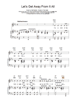 page one of Let's Get Away From It All (Piano, Vocal & Guitar Chords)