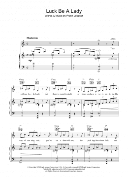 page one of Luck, Be A Lady (Piano, Vocal & Guitar Chords)