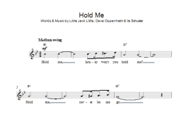 page one of Hold Me (Lead Sheet / Fake Book)
