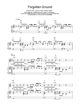 page one of Forgotten Ground (Piano, Vocal & Guitar Chords)