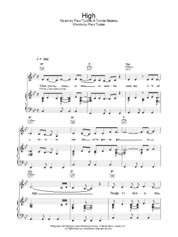 page one of High (Piano, Vocal & Guitar Chords)