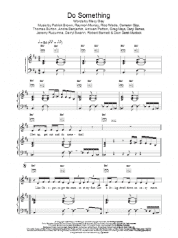 page one of Do Something (Piano, Vocal & Guitar Chords)