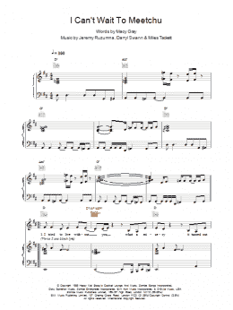 page one of I Cant Wait To Meetchu (Piano, Vocal & Guitar Chords)