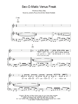 page one of Sexomatic Venus Freak (Piano, Vocal & Guitar Chords)