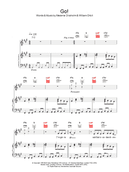 page one of Go! (Piano, Vocal & Guitar Chords)