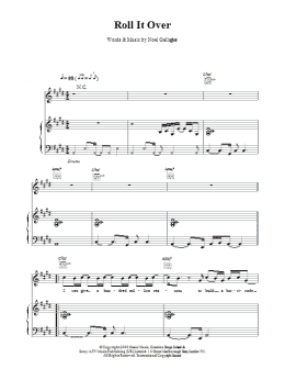 page one of Roll It Over (Piano, Vocal & Guitar Chords)