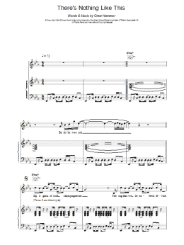 page one of There's Nothing Like This (Piano, Vocal & Guitar Chords)