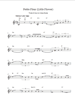 page one of Petite Fleur (Lead Sheet / Fake Book)