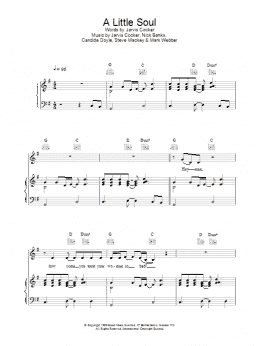page one of A Little Soul (Piano, Vocal & Guitar Chords)