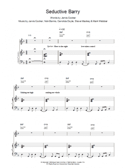 page one of Seductive Barry (Piano, Vocal & Guitar Chords)