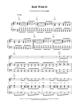 page one of Roll With It (Piano, Vocal & Guitar Chords)