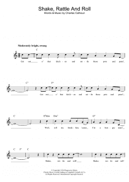 page one of Shake, Rattle And Roll (Lead Sheet / Fake Book)