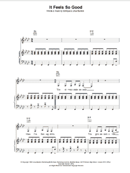 page one of It Feels So Good (Piano, Vocal & Guitar Chords)