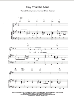 page one of Say Youll Be Mine (Piano, Vocal & Guitar Chords)