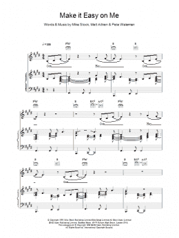 page one of Make It Easy On Me (Piano, Vocal & Guitar Chords)