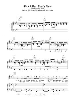 page one of Pick A Part That's New (Piano, Vocal & Guitar Chords)