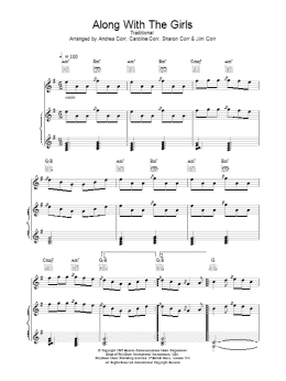 page one of Along With The Girls (Piano, Vocal & Guitar Chords)