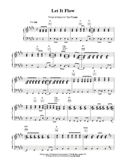page one of Let It Flow (Piano, Vocal & Guitar Chords)