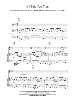 page one of If I Told You That (Piano, Vocal & Guitar Chords)
