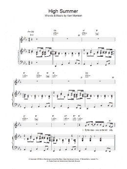 page one of High Summer (Piano, Vocal & Guitar Chords)