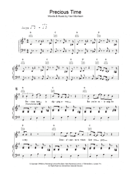page one of Precious Time (Piano, Vocal & Guitar Chords)