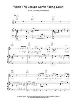 page one of When The Leaves Come Falling Down (Piano, Vocal & Guitar Chords)