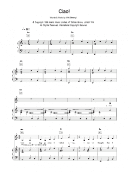 page one of Ciao! (Piano, Vocal & Guitar Chords)