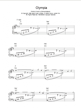 page one of Olympia (Piano, Vocal & Guitar Chords)