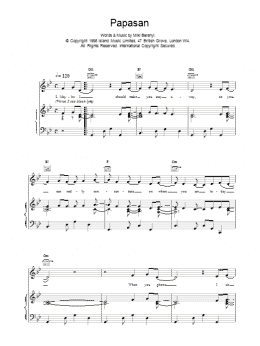 page one of Papasan (Piano, Vocal & Guitar Chords)
