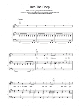 page one of Into The Deep (Piano, Vocal & Guitar Chords)