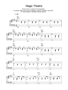 page one of Magic Theatre (Piano, Vocal & Guitar Chords)