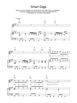 page one of Smart Dogs (Piano, Vocal & Guitar Chords)