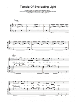 page one of Temple Of Everlasting Light (Piano, Vocal & Guitar Chords)