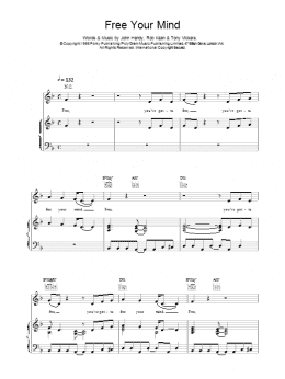 page one of Free Your Mind (Piano, Vocal & Guitar Chords)