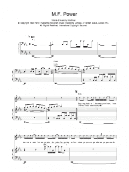 page one of M F Power (Piano, Vocal & Guitar Chords)