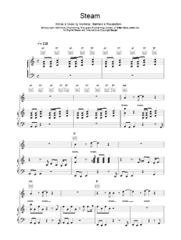 page one of Steam (Piano, Vocal & Guitar Chords)