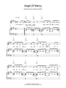 page one of Angel Of Mercy (Piano, Vocal & Guitar Chords)