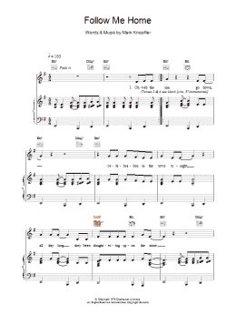 page one of Follow Me Home (Piano, Vocal & Guitar Chords)