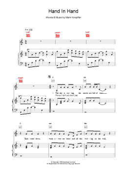 page one of Hand In Hand (Piano, Vocal & Guitar Chords)